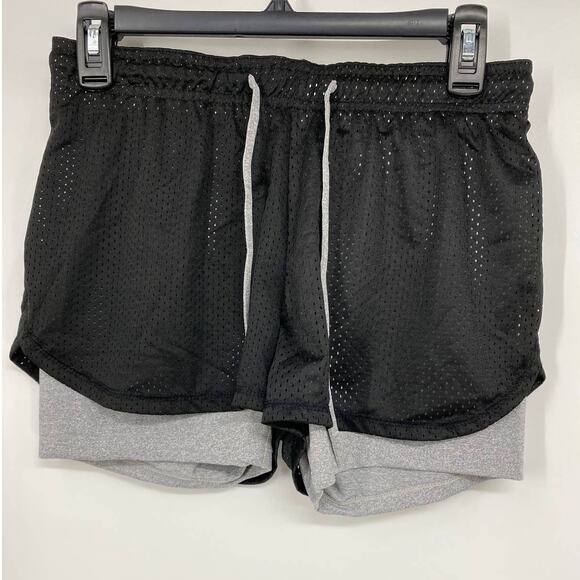Level Eight Girls Black Gray Athletic Lined Shorts NEW Size XL - Picture 1 of 10